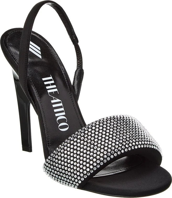 The Attico Rem Satin Slingback Sandal