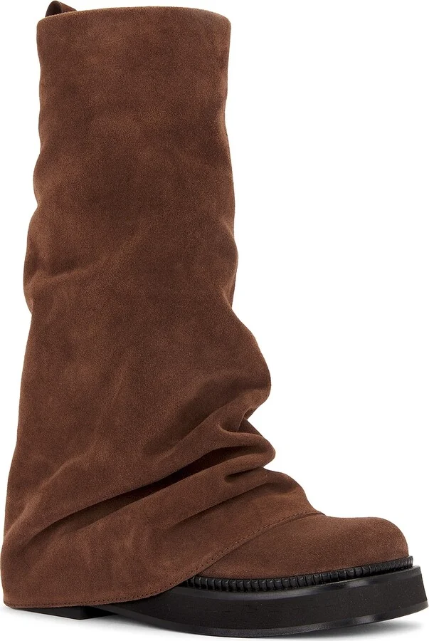 THE ATTICO Robin Combat Boot in Chocolate - Image 2