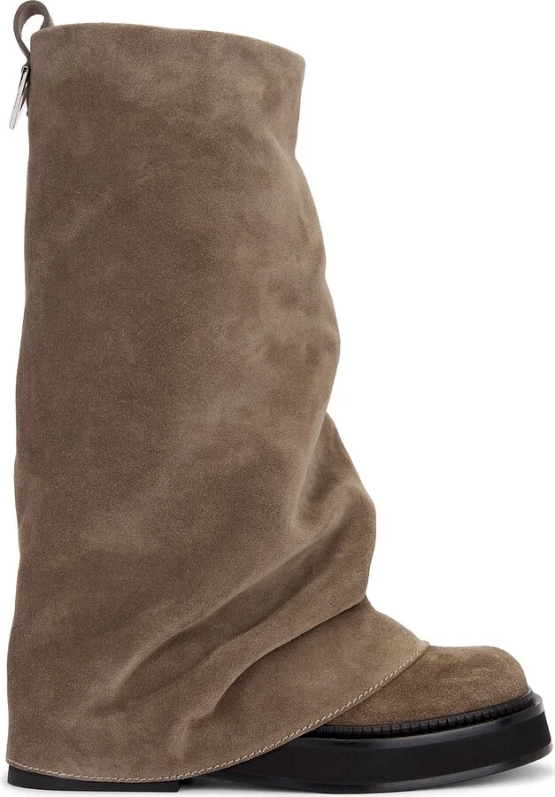 THE ATTICO Robin Combat Boot in Taupe