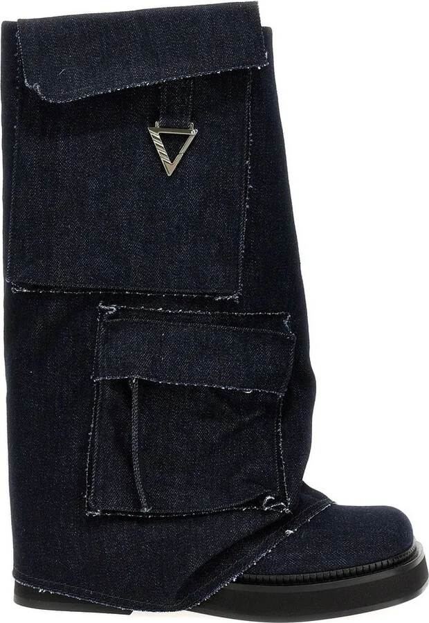 The Attico Robin Frayed Edge Boots