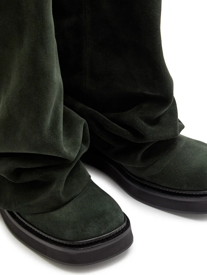 The Attico Robin Layered Suede Combat Boots - Image 3