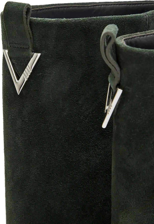 The Attico Robin Layered Suede Combat Boots - Image 4