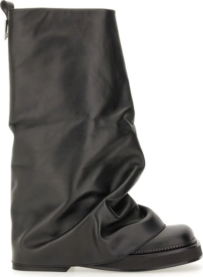 The Attico Robin Leather Combat Boots - Image 4