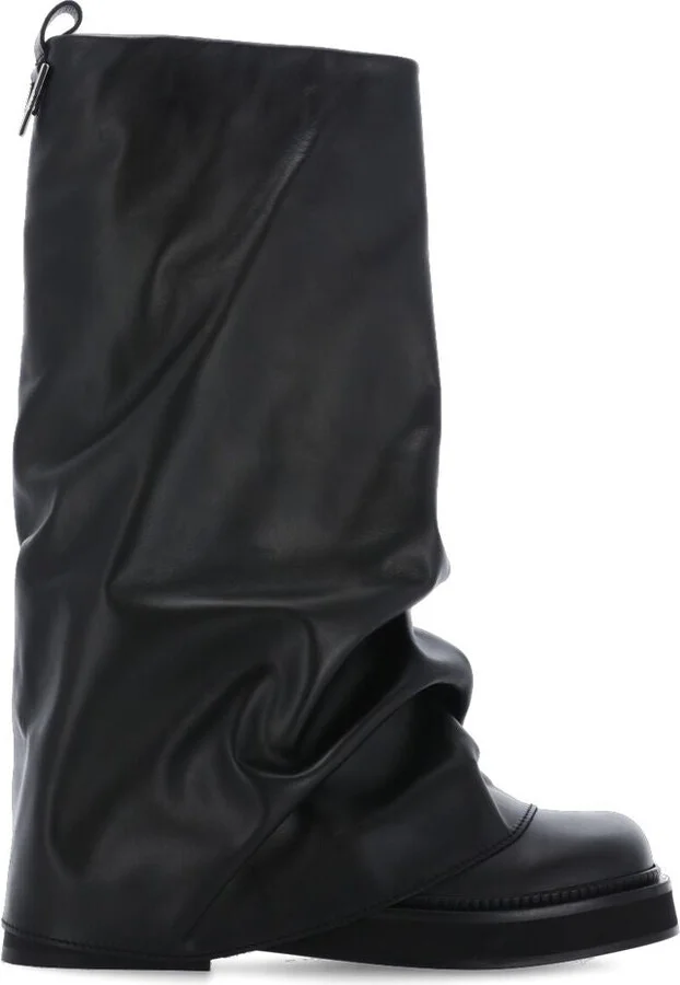 The Attico Robin Leather Combat Boots - Image 5