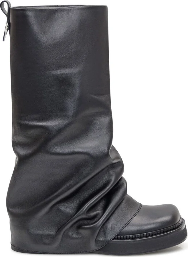 The Attico Robin Leather Combat Boots - Image 9