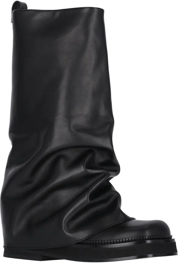 The Attico Robin Leather Combat Boots - Image 10