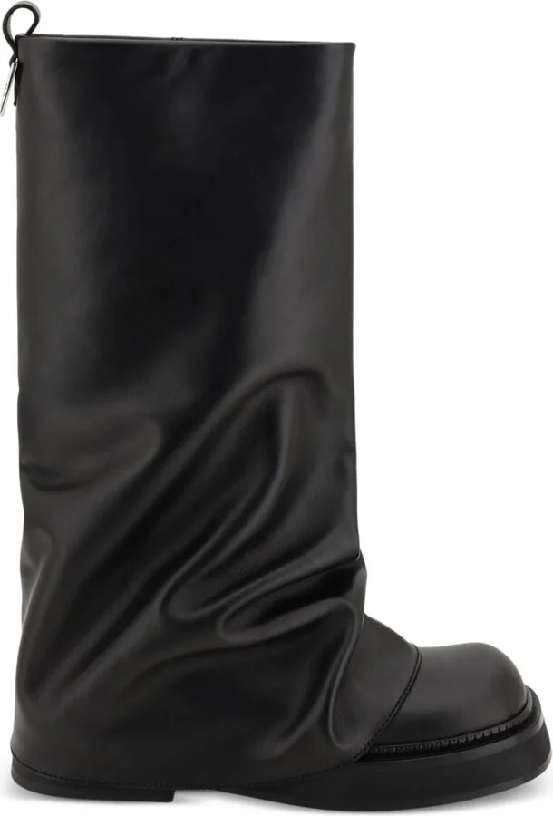 The Attico Robin Leather Combat Boots