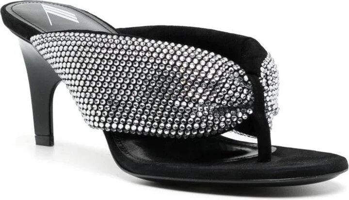 The Attico Strass Embellished Thong Sandals - Image 2