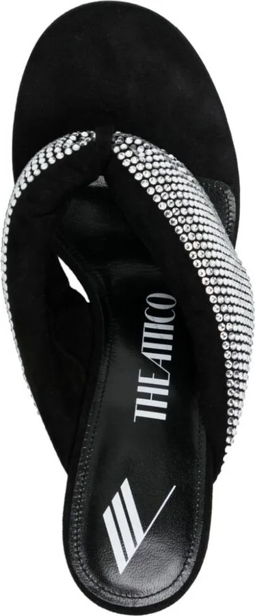 The Attico Strass Embellished Thong Sandals - Image 5