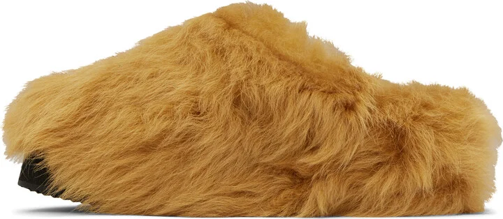 The Attico Tan Mini Robin Sabot Slippers - Image 3