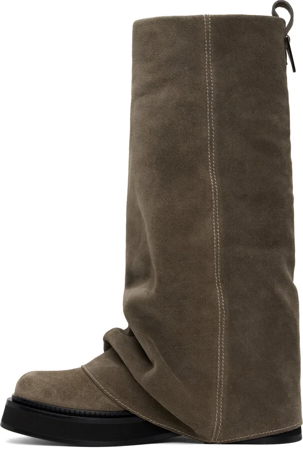 The Attico Taupe Robin Combat Boots - Image 3