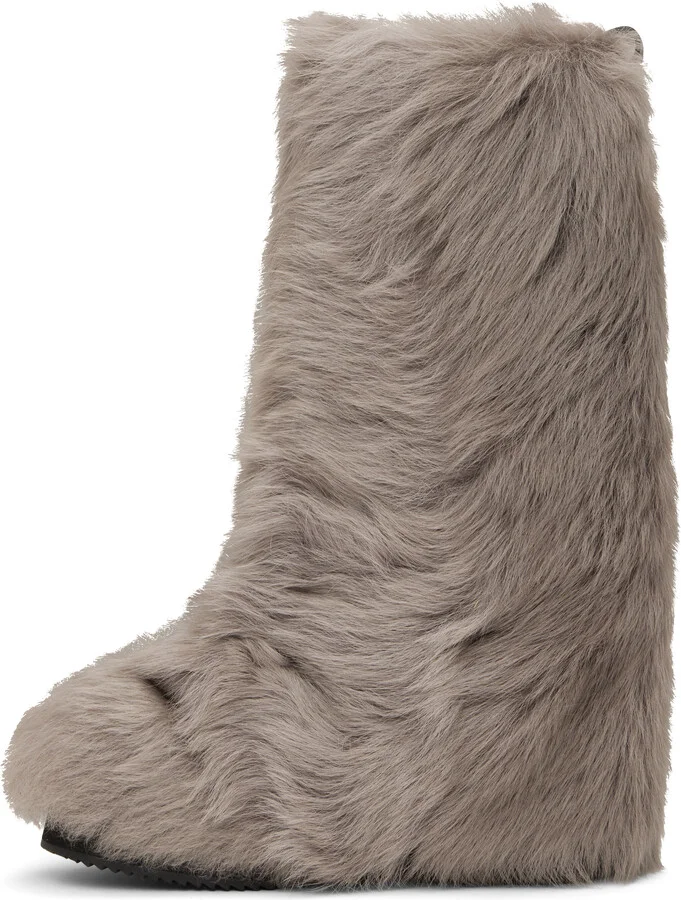 The Attico Taupe Robin Combat Boots - Image 3