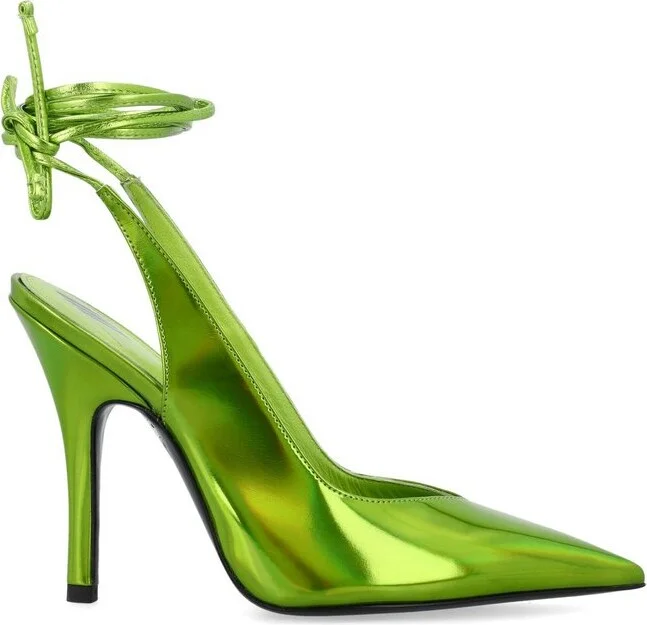 The Attico Venus Holographic-Effect Pointed Toe Pumps