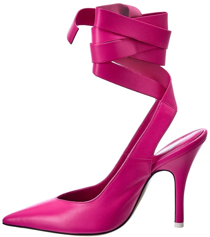 The Attico Venus Leather Slingback Pump - Image 2
