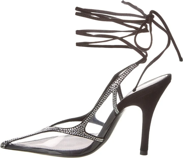 The Attico Venus Suede & Vinyl Slingback Pump - Image 2