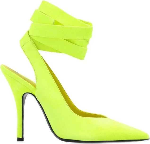 The Attico Venus Tie-Ankle Pumps