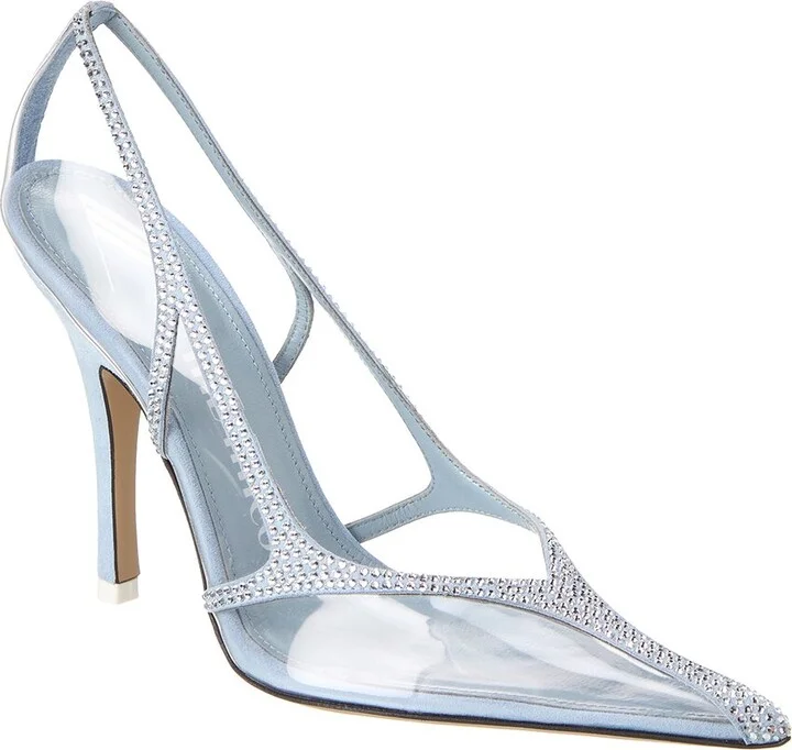 The Attico Vinyl & Suede Pump