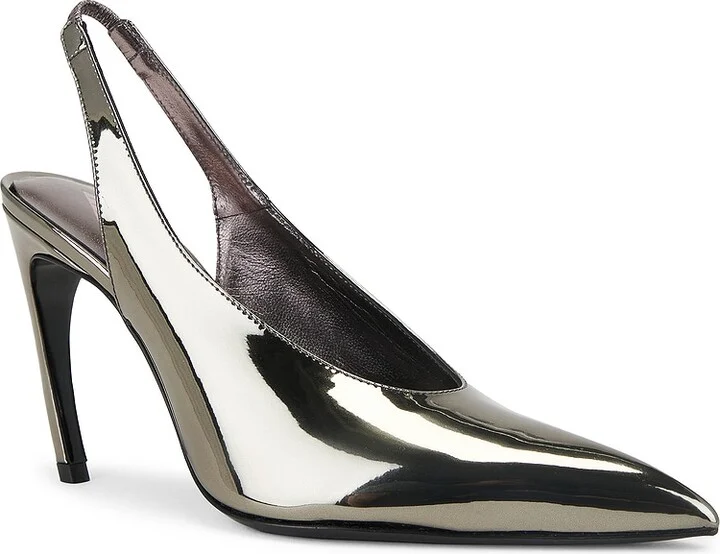 THE ATTICO Viper Slingback Pump in Grey - Image 2