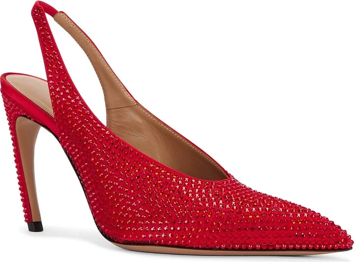 THE ATTICO Viper Slingback Pump in Red - Image 2