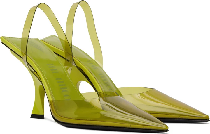 The Attico Yellow Ester Heels - Image 4
