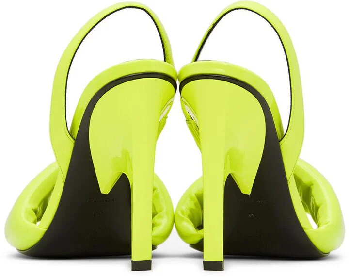 The Attico Yellow Rem Heeled Sandals - Image 2