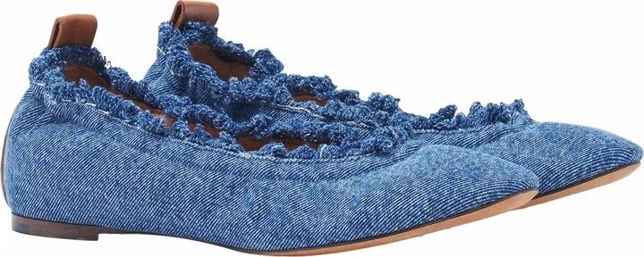 The Ballerina Flat In Denim - Image 2
