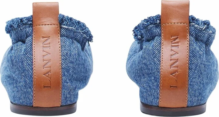 The Ballerina Flat In Denim - Image 4