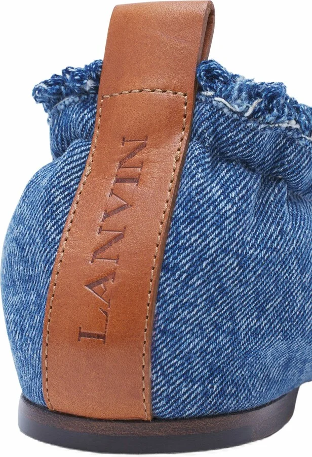 The Ballerina Flat In Denim - Image 5