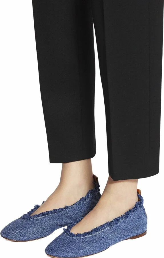 The Ballerina Flat In Denim - Image 6