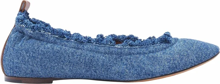 The Ballerina Flat In Denim