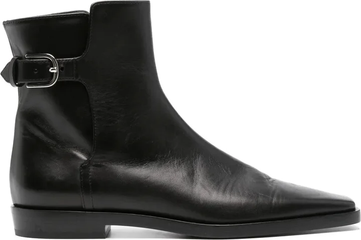 The Belted leather boots