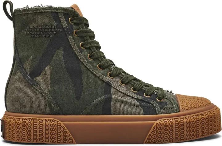 The Camo Jacquard high-top sneakers