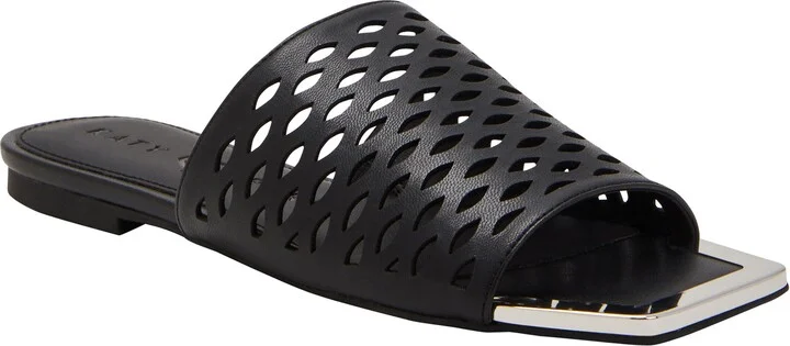 The Caught Up Cutout Slide Sandal
