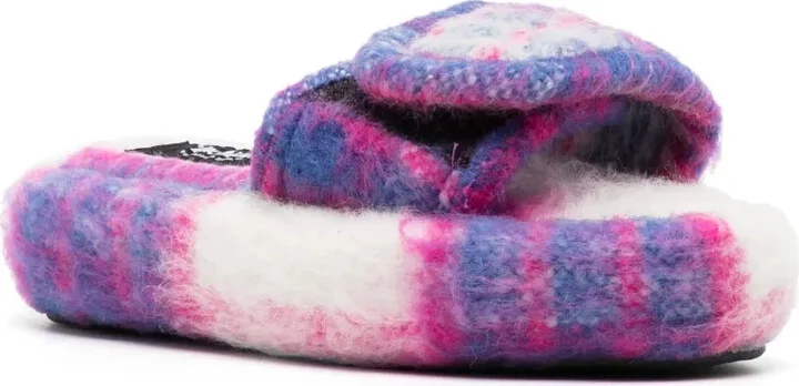 The Checked wool slides - Image 2