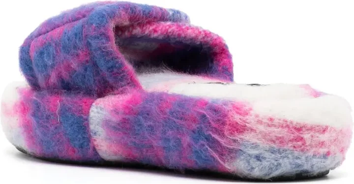 The Checked wool slides - Image 3