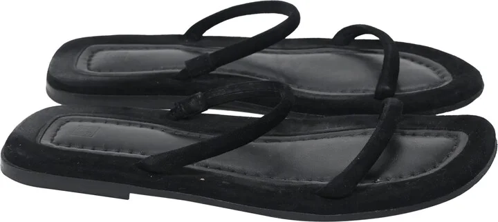 The City Slides in Black Suede