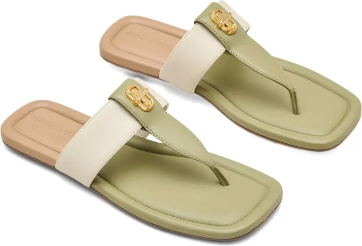 The Colorblock leather sandals - Image 2