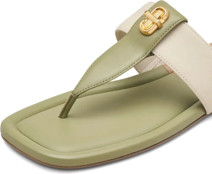 The Colorblock leather sandals - Image 4