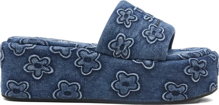 The Daisy denim platform sandals