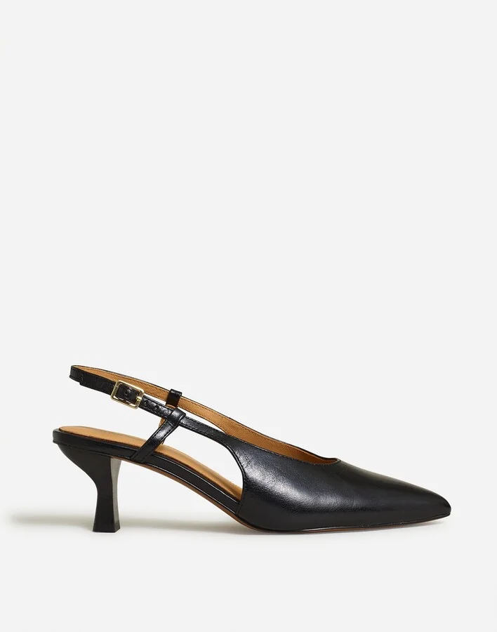 The Debbie Slingback Pump in Leather