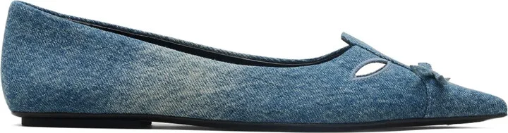 The Denim Kat ballerina flats