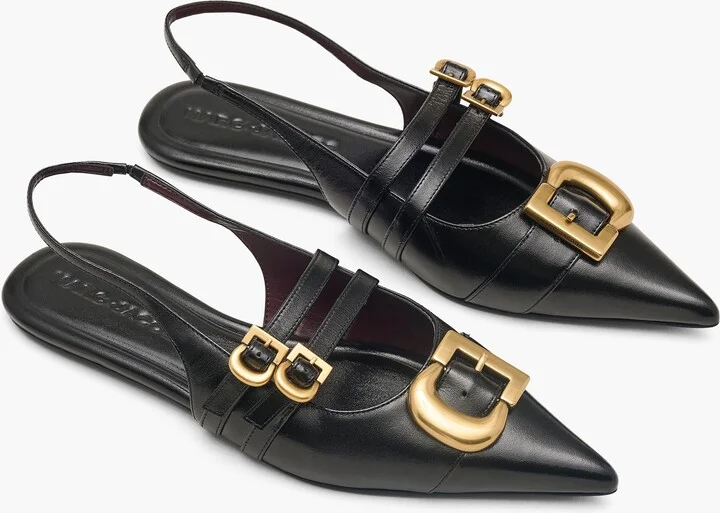 The Doll Shoe Slingback - Black