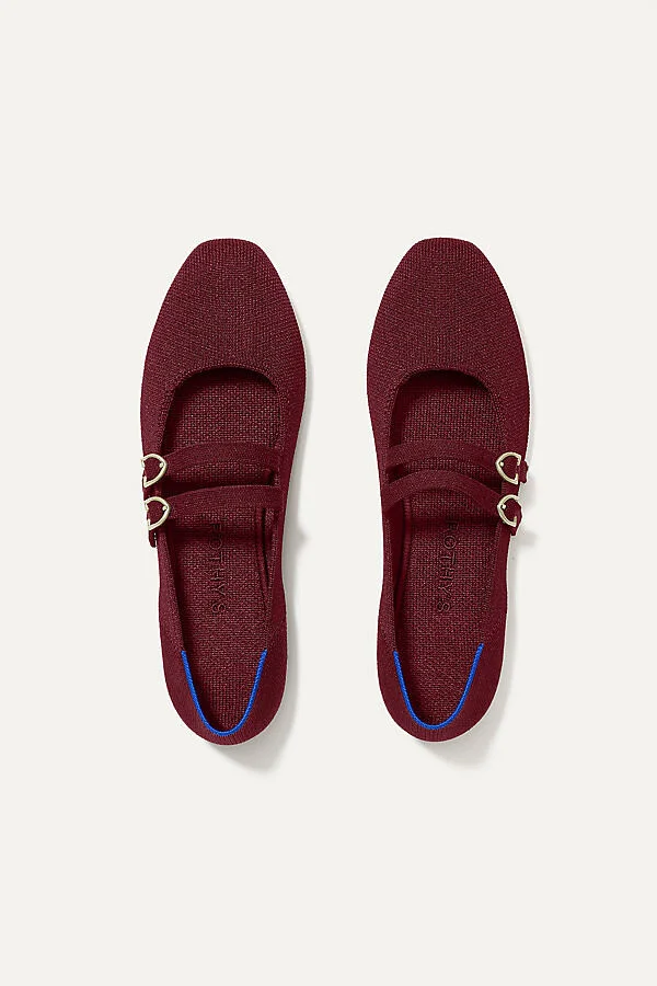 The Double Buckle Mary Jane Flats - Image 2