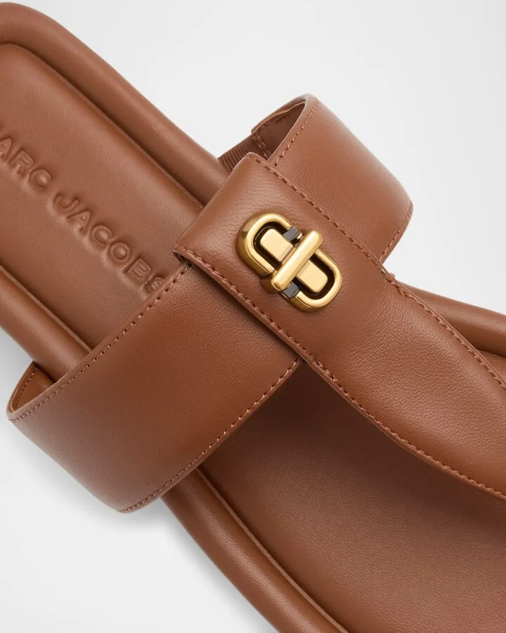 The Dual T Leather Sandals - Image 3
