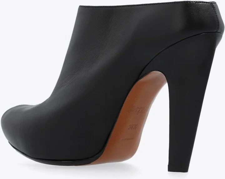 The Edge 120 Leather Platform Mules - Image 2