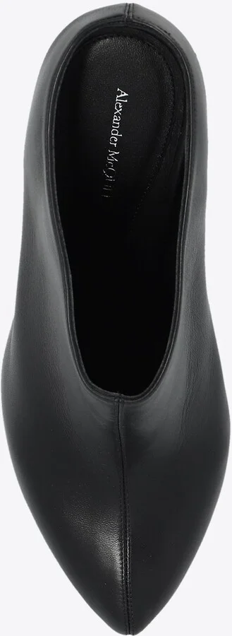 The Edge 120 Leather Platform Mules - Image 3