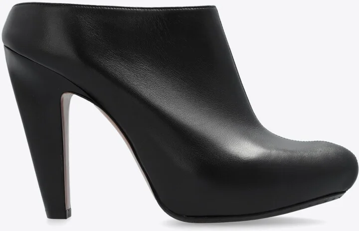 The Edge 120 Leather Platform Mules