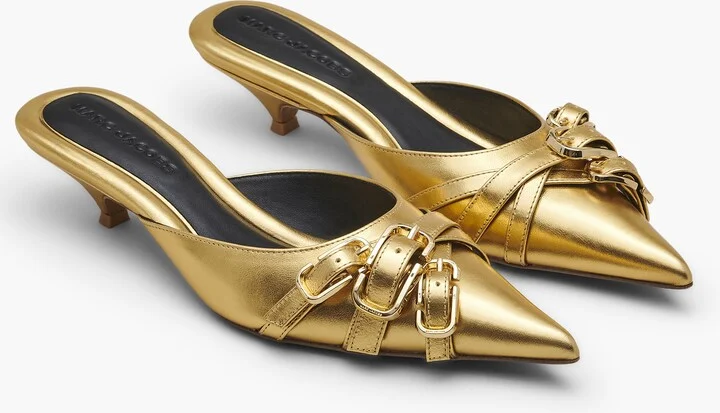 The Emma Kitten Heel - Shiny Gold