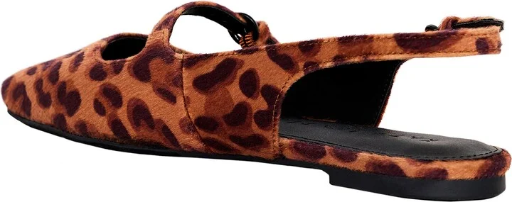 The Evie Faux Calf Hair Slingback Flat - Image 2
