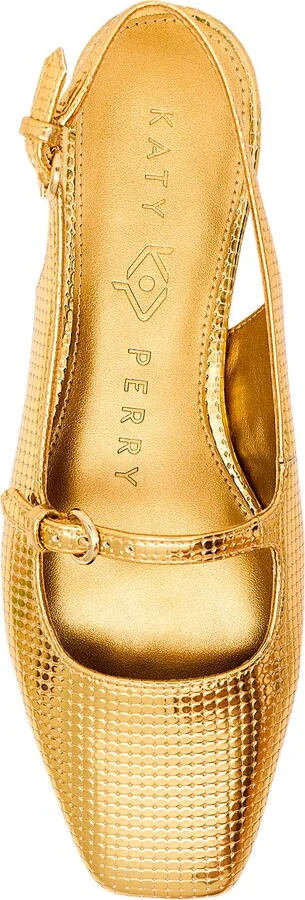 The Evie Lizard Embossed Slingback Flat - Image 5